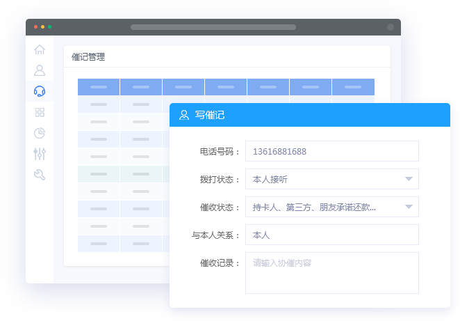 催记管理具有以下特点